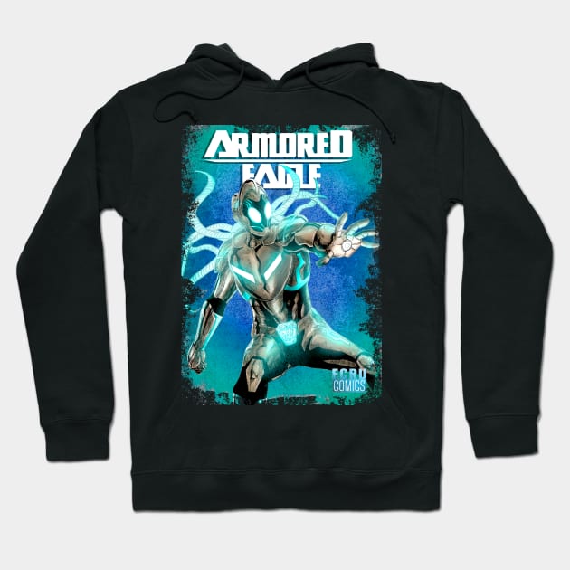 ARMORED EAGLE Hoodie by carrillo_art_studios